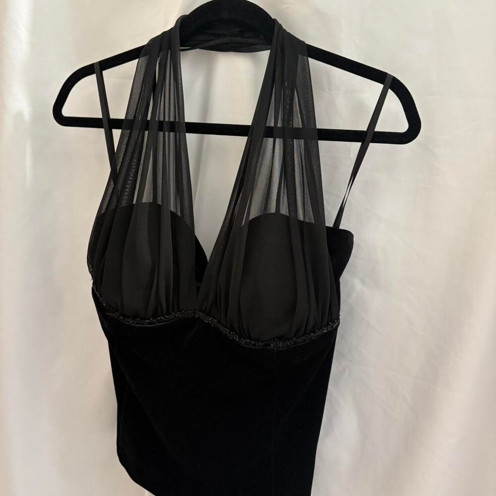 90s Mesh Halter Top